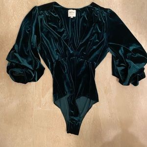 MISA Los Angeles Velvet Bodysuit
